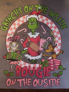 "GRINCHY & BOUGIE" DTF TRANSFER SHEET